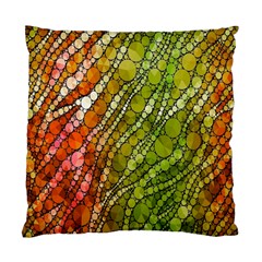 Orange Green Zebra Bling Pattern  Standard Cushion Case (one Side)  by OCDesignss