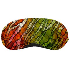 Orange Green Zebra Bling Pattern  Sleeping Masks by OCDesignss