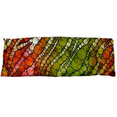 Orange Green Zebra Bling Pattern  Body Pillow Cases (dakimakura)  by OCDesignss