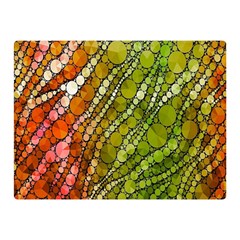 Orange Green Zebra Bling Pattern  Double Sided Flano Blanket (mini)  by OCDesignss