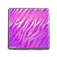 Florescent Pink Zebra Pattern  Memory Card Reader (square) by OCDesignss