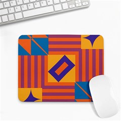 Shapes And Stripes Symmetric Design Small Mousepad by LalyLauraFLM