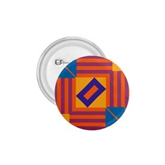 Shapes And Stripes Symmetric Design 1 75  Button by LalyLauraFLM