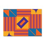 Shapes and stripes symmetric design Sticker A4 (10 pack) Front