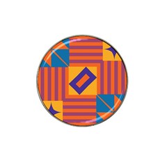 Shapes And Stripes Symmetric Design Hat Clip Ball Marker (4 Pack) by LalyLauraFLM