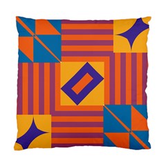 Shapes And Stripes Symmetric Design Standard Cushion Case (two Sides) by LalyLauraFLM