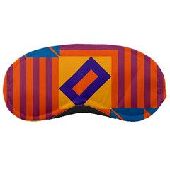 Shapes And Stripes Symmetric Design Sleeping Mask by LalyLauraFLM