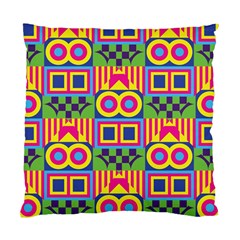 Colorful Shapes In Rhombus Pattern Standard Cushion Case (two Sides) by LalyLauraFLM