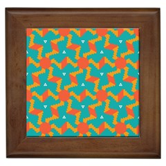 Sun Pattern Framed Tile by LalyLauraFLM