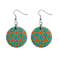 Sun Pattern 1  Button Earrings by LalyLauraFLM