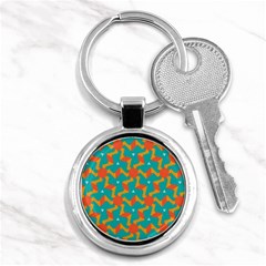 Sun Pattern Key Chain (round) by LalyLauraFLM