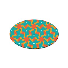 Sun Pattern Sticker (oval) by LalyLauraFLM