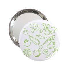 Green Vegetables 2 25  Handbag Mirrors