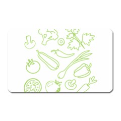 Green Vegetables Magnet (rectangular)