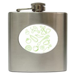 Green Vegetables Hip Flask (6 Oz)