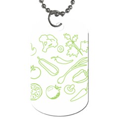 Green Vegetables Dog Tag (two Sides)