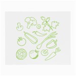 Green Vegetables Small Glasses Cloth Front