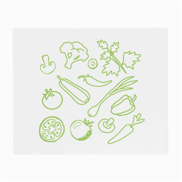 Green Vegetables Small Glasses Cloth