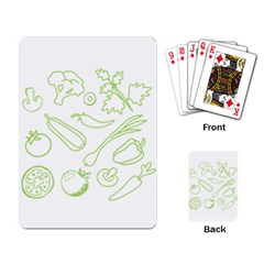 Green Vegetables Playing Card