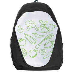 Green Vegetables Backpack Bag by Famous