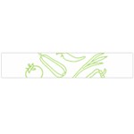 Green Vegetables Flano Scarf (Large)  Front