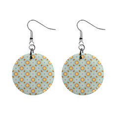 Cute Seamless Tile Pattern Gifts Mini Button Earrings