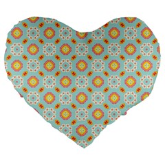 Cute Seamless Tile Pattern Gifts Large 19  Premium Heart Shape Cushions