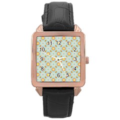 Cute Seamless Tile Pattern Gifts Rose Gold Watches