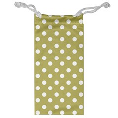 Lime Green Polka Dots Jewelry Bags