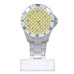 Lime Green Polka Dots Nurses Watches