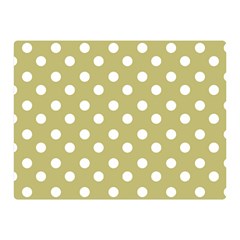 Lime Green Polka Dots Double Sided Flano Blanket (mini)  by GardenOfOphir