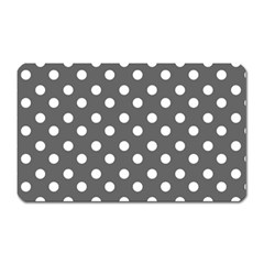 Gray Polka Dots Magnet (rectangular)