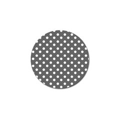 Gray Polka Dots Golf Ball Marker (4 Pack)