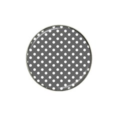 Gray Polka Dots Hat Clip Ball Marker