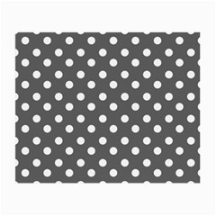 Gray Polka Dots Small Glasses Cloth