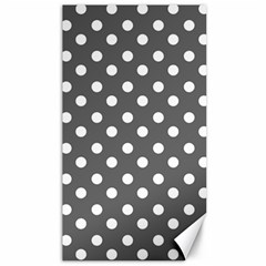 Gray Polka Dots Canvas 40  X 72  