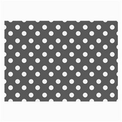 Gray Polka Dots Large Glasses Cloth