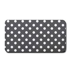 Gray Polka Dots Medium Bar Mats