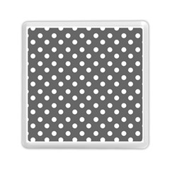 Gray Polka Dots Memory Card Reader (square) 