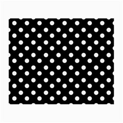 Black And White Polka Dots Small Glasses Cloth (2-side)