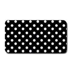 Black And White Polka Dots Medium Bar Mats by GardenOfOphir