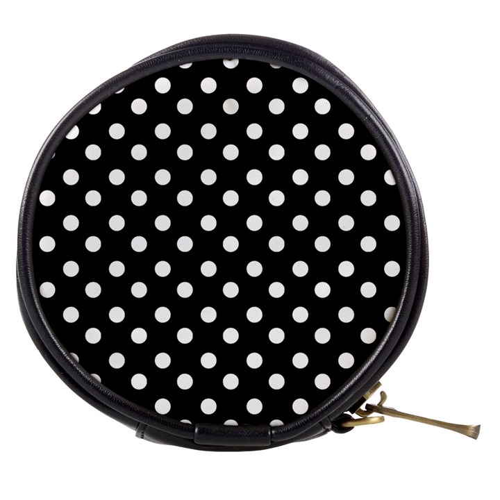 Black And White Polka Dots Mini Makeup Bags