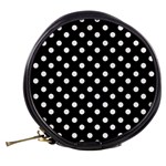 Black And White Polka Dots Mini Makeup Bags Back