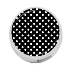 Black And White Polka Dots 4-port Usb Hub (one Side) by GardenOfOphir