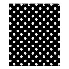 Black And White Polka Dots Shower Curtain 60  X 72  (medium) 