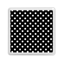 Black And White Polka Dots Memory Card Reader (square) 