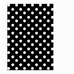 Black And White Polka Dots Small Garden Flag (two Sides)