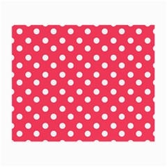 Hot Pink Polka Dots Small Glasses Cloth