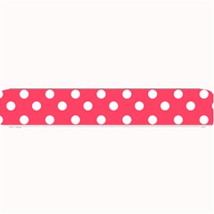 Hot Pink Polka Dots Small Bar Mats by GardenOfOphir