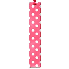 Hot Pink Polka Dots Large Book Marks by GardenOfOphir